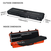 Valise professionnelle étanche IP67 avec roulettes, mousse de protection perforable, robuste, longue, pour outils
