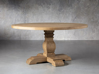 Meubles de salle à manger design moderne, table ronde en bois