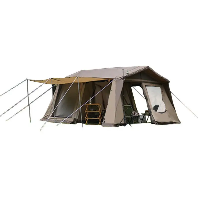 Fabricants de tentes familiales de luxe pour le camping, tentes de camping étanches portables, tentes de plein air triangulo pour randonnée