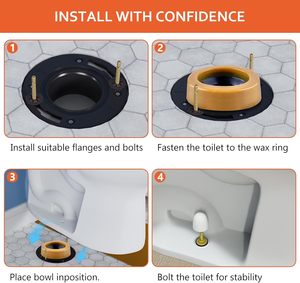 <span class=keywords><strong>Junta</strong></span> de sellado de baño personalizada, sellador de cera, anillo para inodoro con brida, anillos de cera para inodoro a prueba de fugas y olores - Product Image 4