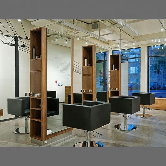 Double Sided Salon Styling Stations Stainless Steel Styling