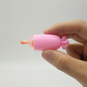 Mini ensemble de stylo fluorescent surligneur en forme de <span class=keywords><strong>carotte</strong></span> mignon non toxique - Product Image 2