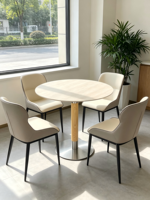 Pied de table rond en acier inoxydable à grain de bois, prix de gros, pour café, restaurant, usage commercial