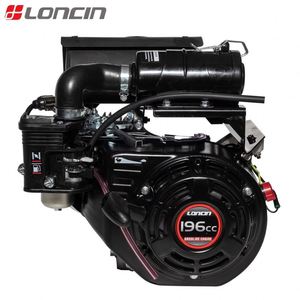 Motor de gasolina Loncin 168F-2H de 4 tiempos refrigerado por aire, apisonadora de un solo cilindro de 196 cc, arranque a patada, 6.5 HP, maquinaria de ingeniería - Product Image 2