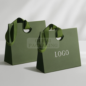 Làm bằng tay làm từ Đặc biệt giấy đóng gói túi tùy chỉnh Thời trang đồ trang sức quà tặng bao bì giấy mua sắm túi chết cắt xử lý với logo - Product Image 3