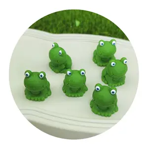 100Pcs Resin Mini Frog Doll House Fairy Garden Miniaturas Micro Moss Landscape Figurine for Cartoon Animals Home Decor