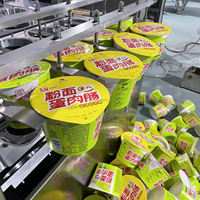Machine automatique de cachetage de nouilles instantanées de ramen de tasse de couvercle de papier de pot pour l'avoine roulée et le classement de sucre