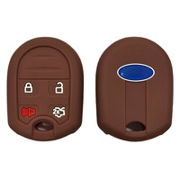 Casing Kunci Silikon Anti Gores WZ 4 Tombol untuk Ford Explorer dan Ford F-150 Raptor dengan Logo