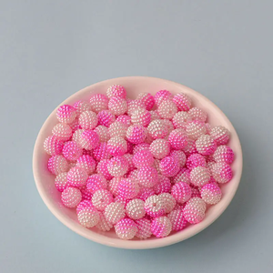 UV 투명 플라스틱 10mm 버블 껌 아크릴 수지 비즈 DIY 청키 껌 대량 보석 목걸이 느슨한 비즈 혼합 큰 구슬 목걸이 - Product Image 6