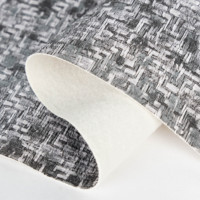Cuir synthétique PVC à texture tissée de 0,7 mm, commande minimum de 1 m, couleur personnalisée pour sacs et coussins
