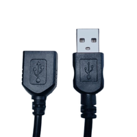 Personnalisé 1m 2m 3m 4m USB-A Mâle 2.0 à USB-A Femelle Câble de Données Charge Rapide Smart PVC Jacket 5V3A Ordinateur Accessoire