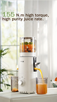 Exprimidor Lento Eléctrico Doméstico de Boca Ancha de 130 mm, Motor DC de 300W, Ecológico, a Prueba de Fugas, Automático, Venta al Por Mayor de Fábrica