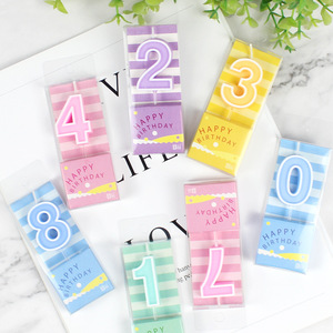 Numéros en forme de fête <span class=keywords><strong>Happy</strong></span> Decoration Cake Bougies d'anniversaire décoratives pour enfants - Product Image 1