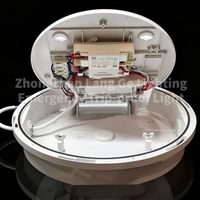 Plafonnier LED d'urgence 3 CCT réglable, étanche IP54, résistant au feu, tri-étanche