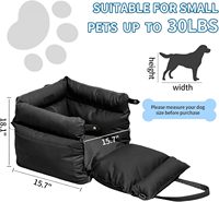 Lit de voiture de luxe pour animaux de compagnie, portable, imperméable, résistant à la saleté, housse amovible lavable, siège de voiture pour animaux de compagnie toutes saisons, logo personnalisé