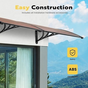 Portes Fenêtres Pergola Fenêtre Porte Auvent Pare-Soleil Blocage de la Pluie Caractéristique Revêtement en Poudre Cadre Pression Nature Style Gazebos Arbor - Product Image 3