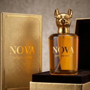 Botella de <span class=keywords><strong>Perfume</strong></span> de Vidrio de Lujo con Diseño de Cabeza de <span class=keywords><strong>Animal</strong></span>, 30ml, 50ml, 100ml, con Caja de Regalo Personalizada, Tapa Esculpida Única, Botella con Atomizador - Product Image 3