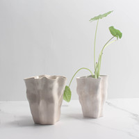Jarrón de Cerámica de Alta Gama al por Mayor, Moderno, Floral, Hecho a Mano, Personalizado, Accesorios de Decoración de Interiores para Mesa, para Bodas