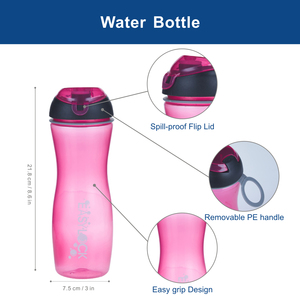 Bouteille d'eau en <span class=keywords><strong>plastique</strong></span> avec couvercle, pour enfants, bonne qualité, Logo personnalisé, cadeau gratuit, élégant, <span class=keywords><strong>gourde</strong></span> promotion, sport, accessoires - Product Image 2