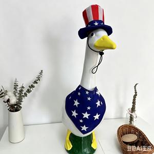 Disponibles: Gorro y Pañuelo de Poliéster con Diseño de Ganso del Día de la Independencia de EE. UU., 250.º Aniversario, Decoraciones para Exteriores - Product Image 4