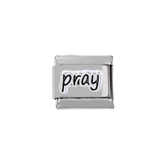 สร้อยข้อมือแฟชั่น DIY สแตนเลส 304 พร้อมโมดูลจดหมายรักสไตล์อิตาลี สร้อยข้อมือยางยืด - Product Image 4