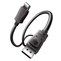Câble DP 2.0 8K/60Hz 4K/240Hz 54 Gbps HDR G-Sync FreeSync pour moniteur de jeu PC