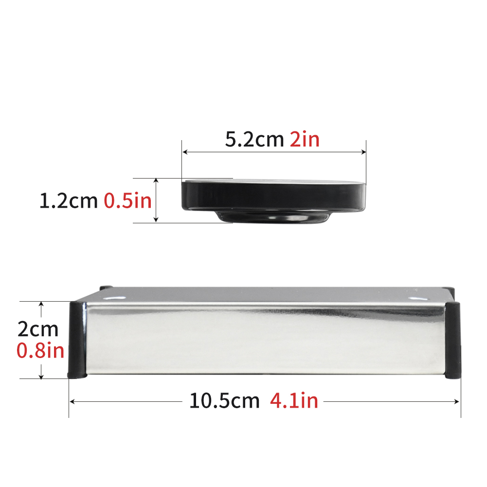 Base in acciaio inossidabile da 150 g