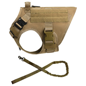 Arnés Deportivo para Perros Grandes, Chaleco de Entrenamiento Táctico MOLLE de Nailon para <span class=keywords><strong>Pastor</strong></span> <span class=keywords><strong>Alemán</strong></span> y <span class=keywords><strong>Malinois</strong></span>, con Correa - Product Image 4