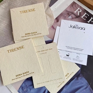 Biểu tượng tùy chỉnh dập nổi & Debossed lá dập 400gsm kỹ thuật số in thẻ đồ trang sức làm từ giấy nghệ thuật - Product Image 4