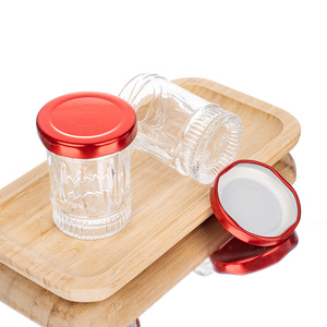 Venta al por Mayor de Frascos de Vidrio Transparentes Redondos de 40 ml <span class=keywords><strong>para</strong></span> Nido de Pájaro, Frascos Vacíos <span class=keywords><strong>para</strong></span> Mermelada, Gelatina y Pudín <span class=keywords><strong>con</strong></span> Tapas Metálicas - Product Image 3