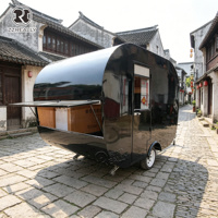 Remorque alimentaire CE entièrement équipée pour BBQ, camion à burgers, chariot à café extérieur