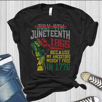 Vinyle thermocollant pour transfert d'impression motif Juneteenth avec strass 1865 en stock