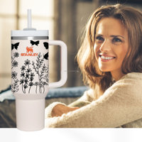 Autocollants de décoration pour gobelets UVDTF 40oz, étiquettes imperméables, transferts UV DTF pour gobelets Stanley Travel Quencher 1.3L