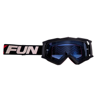 ENDURO Masque de fête anti-buée de type 18 Couleur noire/noire