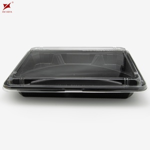 Logo Customized 900ml PP <b>Plastic</b> Disposable Divided Lunch Boxes with Blister Process Food <b>Packaging</b> Containers - Product Image 2