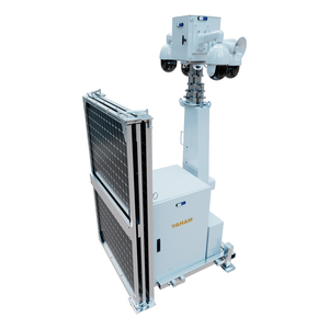 Mobile Solar Powered Surveillance Tower Trailer With Night Vision <strong>Camera</strong> Remote Access Perimeter Protection - Product Image 5