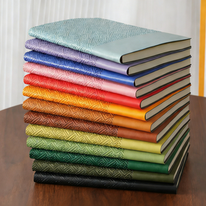 Carnet personnel A5 en cuir PU avec logo personnalisé imprimé, couverture rigide, 100 feuilles, cahiers de journal scolaire - Product Image 4