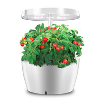Les systèmes de culture hydroponiques colorés de forme ronde IGS-01 la plante menée d'intérieur élèvent le système hydroponique pour la maison