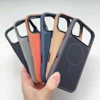 Coque de téléphone magnétique fine et tendance, deux-en-un, en TPU coloré et PC noir/blanc pour iPhone 17 16 18 Pro Max