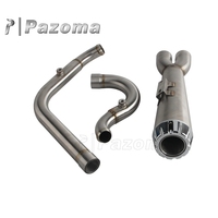 Sistema de Escape Completo Pazoma 2 en 1 de Acero Inoxidable 304 para Softail Low Rider ST FXLRST 117 2022-2025 Fat Bob FXFBS
