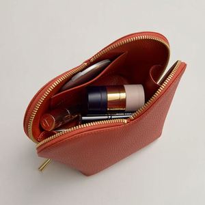 Portable Make up <b>Bags</b> Makeup <b>Vanity</b> Toiletry Cosmetic <b>Bag</b> With Zipper for Waterproof Large Pu Leather Travel Case - Product Image 3