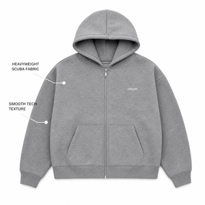 Hoodies unisexes en tissu épais, zippés, coupe ample, style streetwear, vente en gros, service OEM personnalisé - Product Image 3