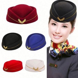 Boina de Azafata para Mujer, Impresa con Serigrafía, Uniforme Formal, Uso en las Cuatro Estaciones, Ajustable, para Fiestas, Cosplay y Disfraces - Product Image 4