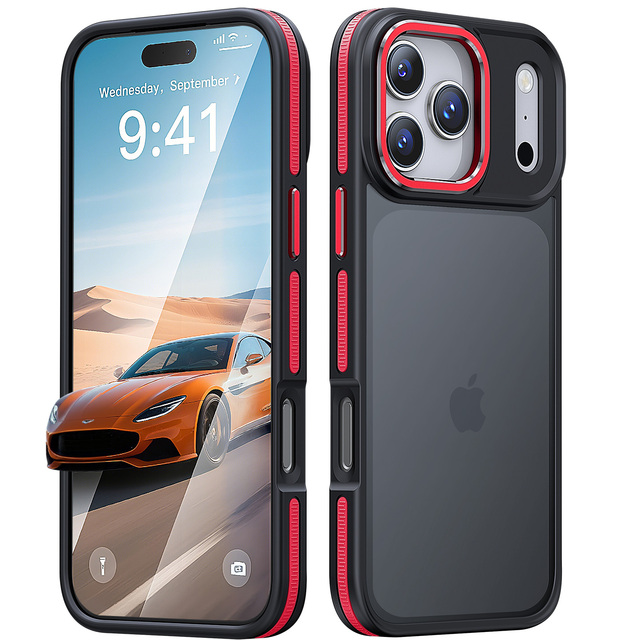 Shockproof Camera Protection Bumper Phone Cover Hard Back Soft TPU Phone Case for iPhone 17 Pro Max 17 Air 16 15 14 13 Cover