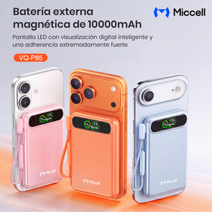 Batería Externa Portátil Miccell al por Mayor, 10000mAh, Carga Rápida Magnética, Pantalla TFT, Compatible con iPhone 17 - Product Image 2
