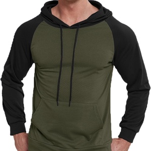 Sudaderas con Capucha de Algodón Personalizadas para Hombre, con Bolsillo, Manga Larga Raglán, Transpirables, Resistentes al Viento, Corte Regular, para Otoño y Verano - Product Image 3