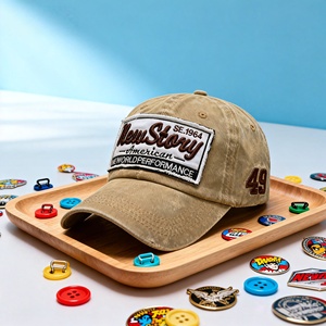 Ban đầu cổ điển cấu hình thấp Mũ bóng chày tùy chỉnh unconstructed bông Twill <span class=keywords><strong>hat</strong></span> cho nam giới phụ nữ cổ điển có thể điều chỉnh Dot cung 'dad' - Product Image 2