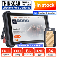 THINKCAR THINKSCAN 689BT Herramienta de Diagnóstico Bluetooth con Codificación ECU CANFD DOIP, Actualización Gratuita de por Vida para Mecánicos Profesionales, Escáner OBD2