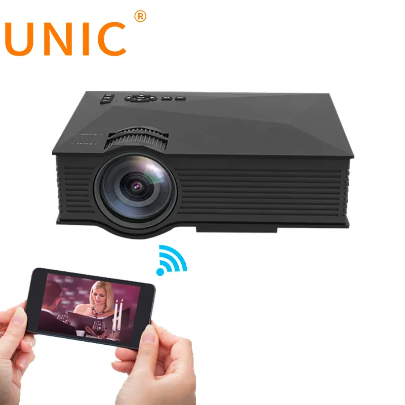 UNIC UC68S dowlab新しいホット高ルーメン安い映画ポータブルプロジェクターUC46アップグレードされたホームシアターサポートOEMODMビデオプロジェクター