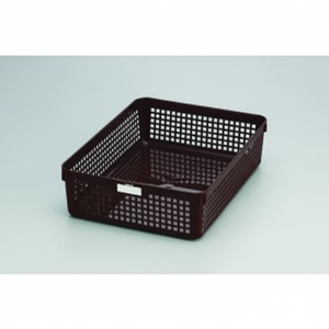 Cesto portaoggetti marrone Inomata A4 con funzione di nome personalizzata - Product Image 1